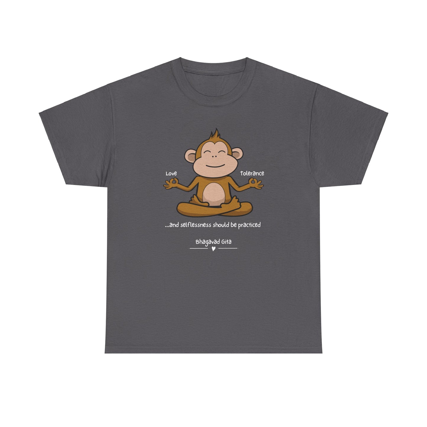 Love, Tolerance & Selflessness - Unisex Heavy Cotton Tee