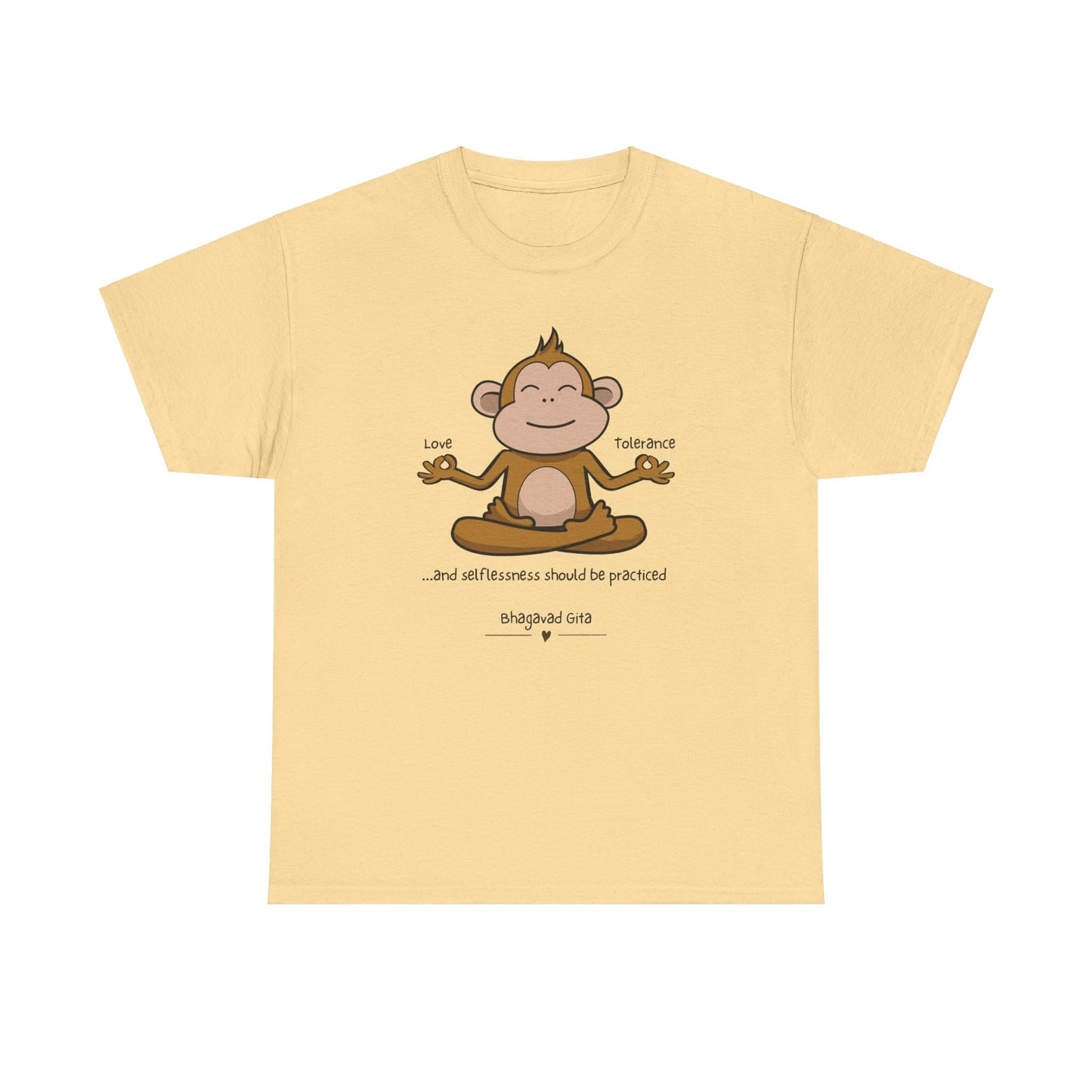 Love, Tolerance & Selflessness - Unisex Heavy Cotton Tee