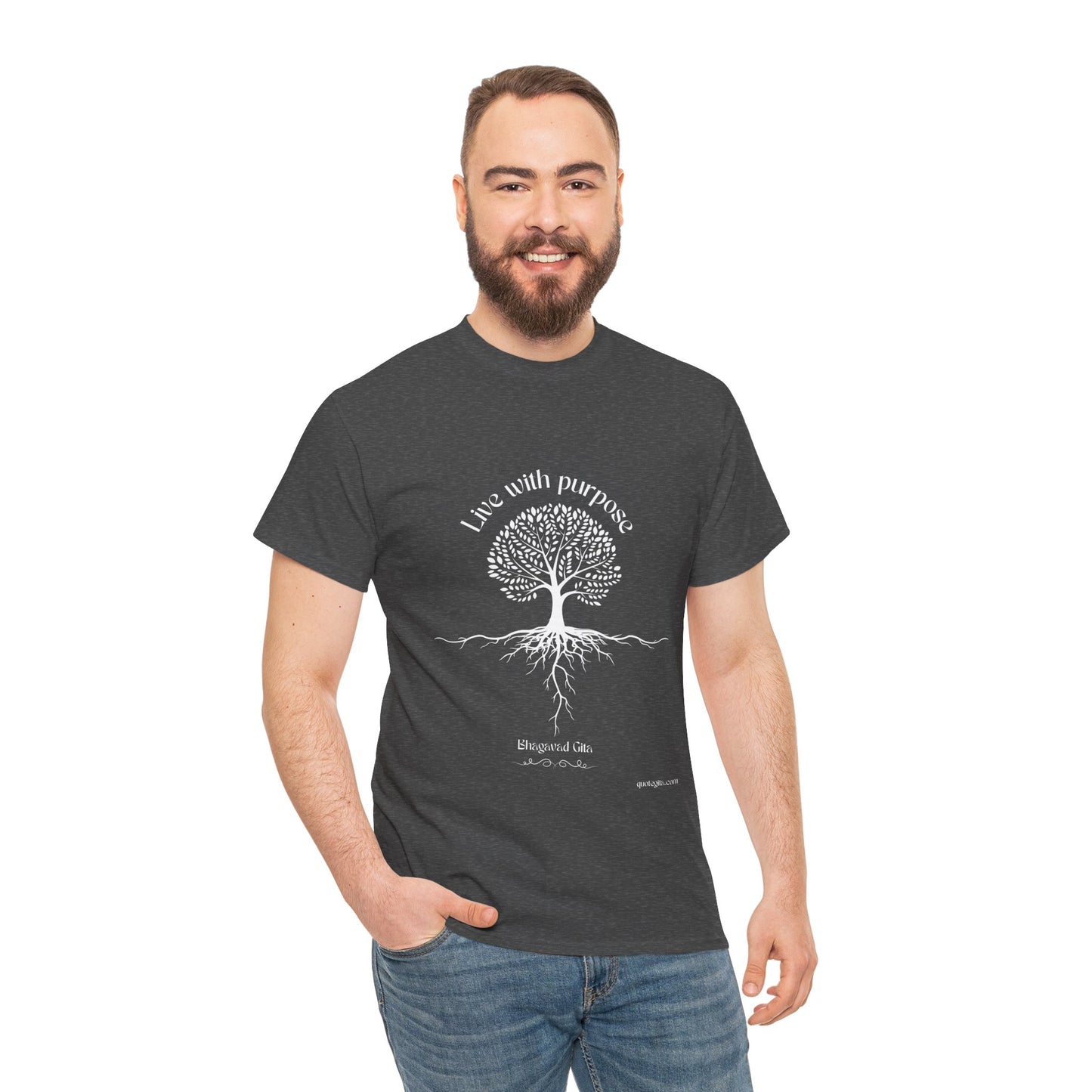 Live With Purpose - Unisex Heavy Cotton Tee