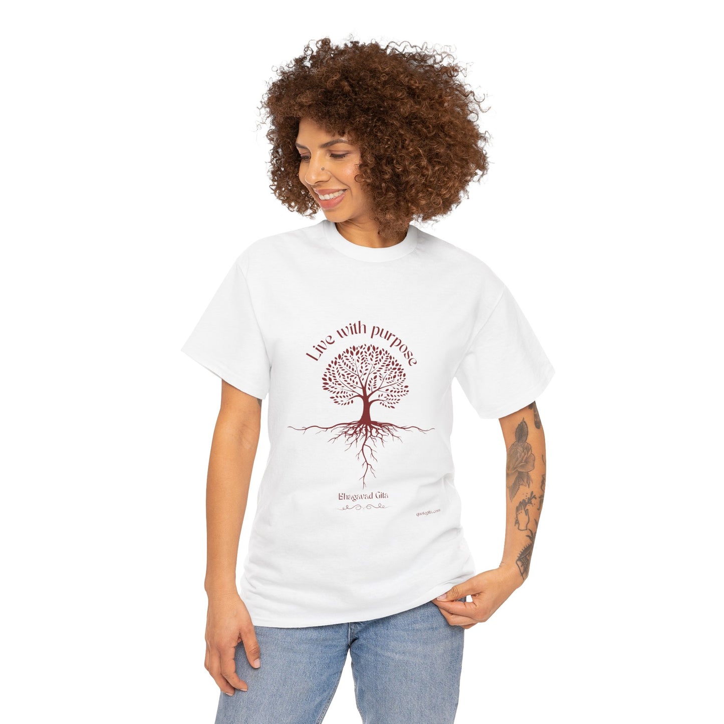 Live With Purpose - Unisex Heavy Cotton Tee