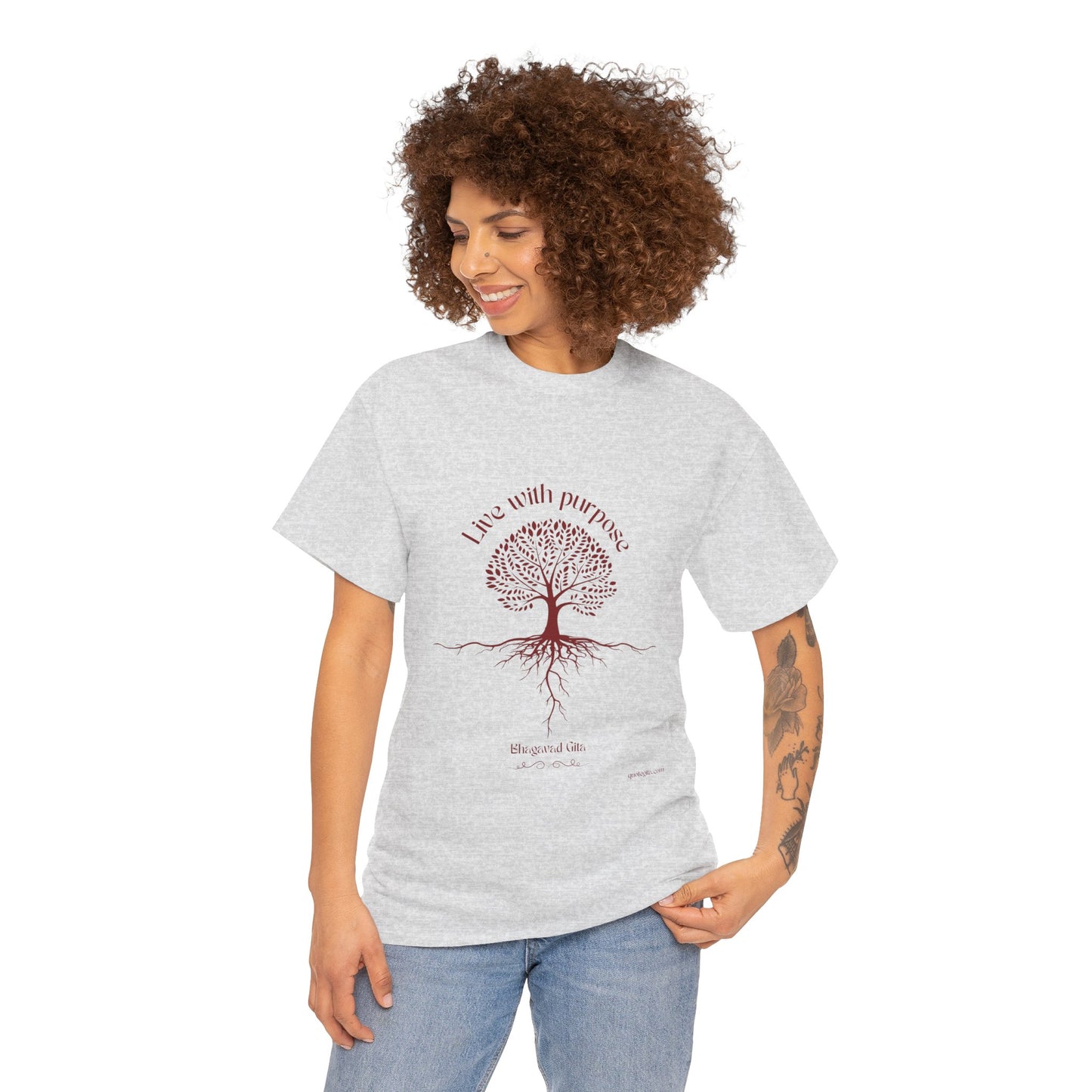 Live With Purpose - Unisex Heavy Cotton Tee