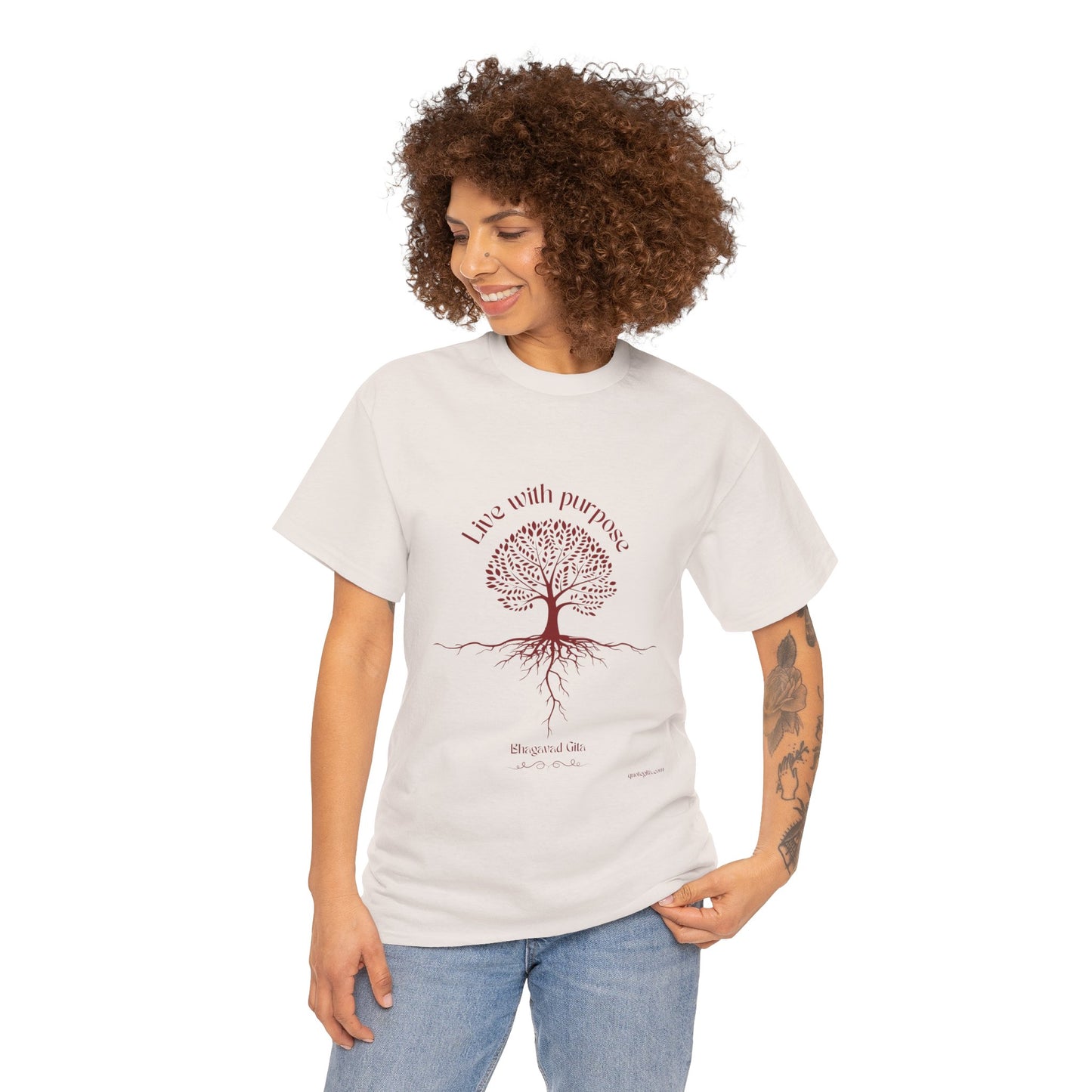 Live With Purpose - Unisex Heavy Cotton Tee