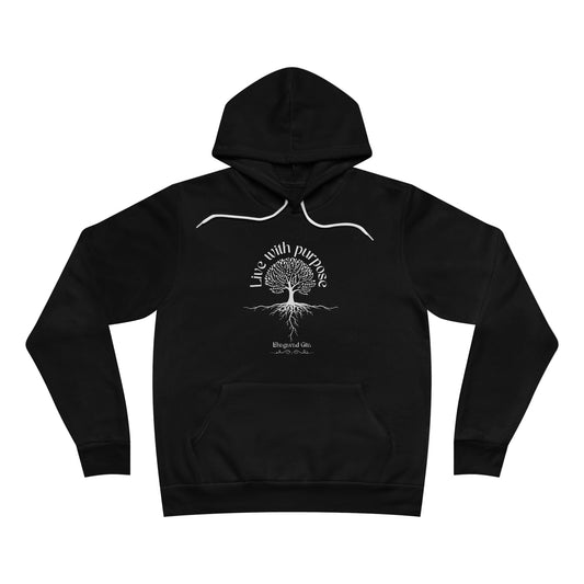 Live With Purpose - Unisex Sponge Fleece Pullover Hoodie